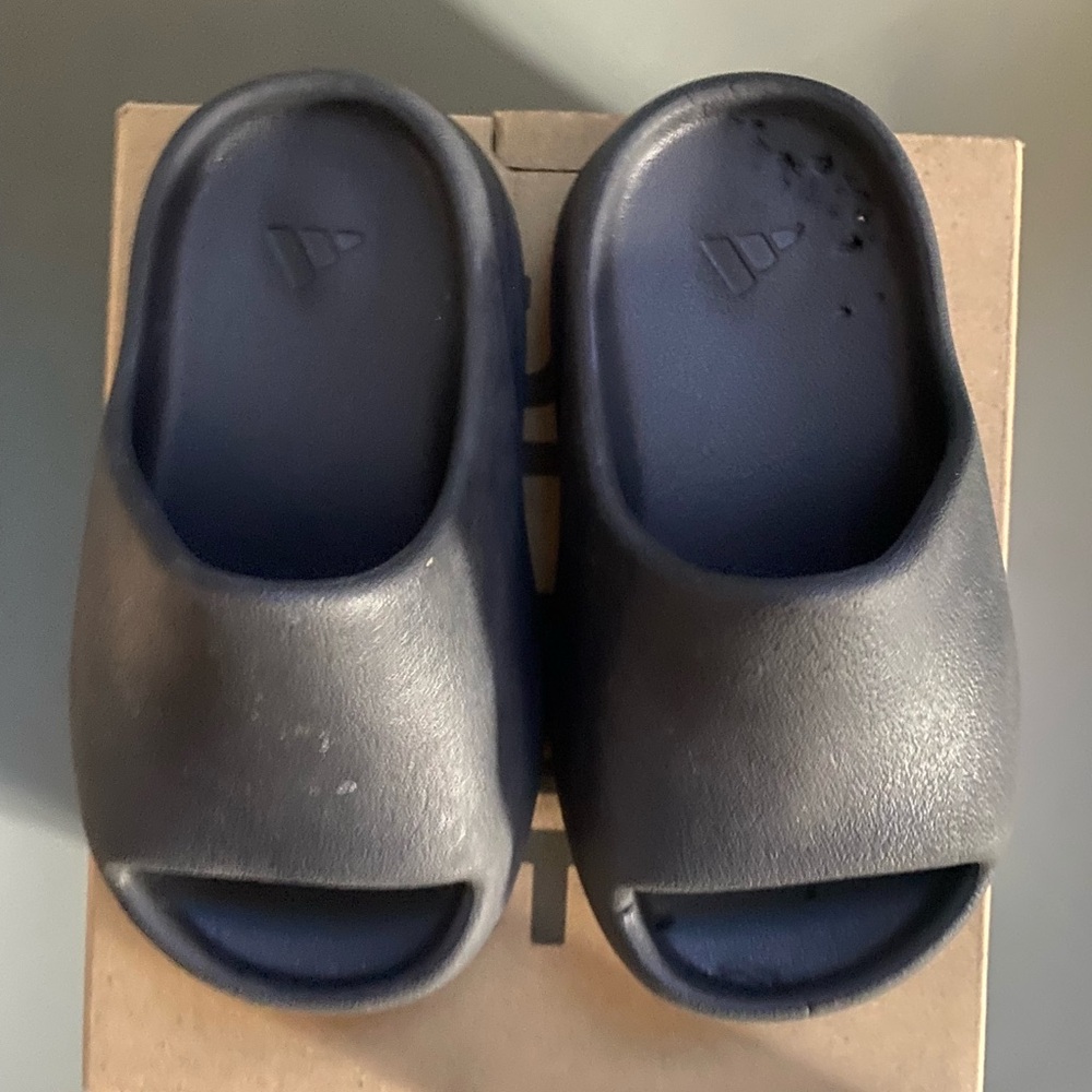 adidas Kids Dark Blue Slippers